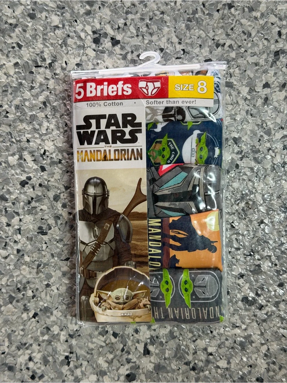 Star Wars The Mandalorian Boys Briefs Pack - Navy, Green, Orange Boys Size 8